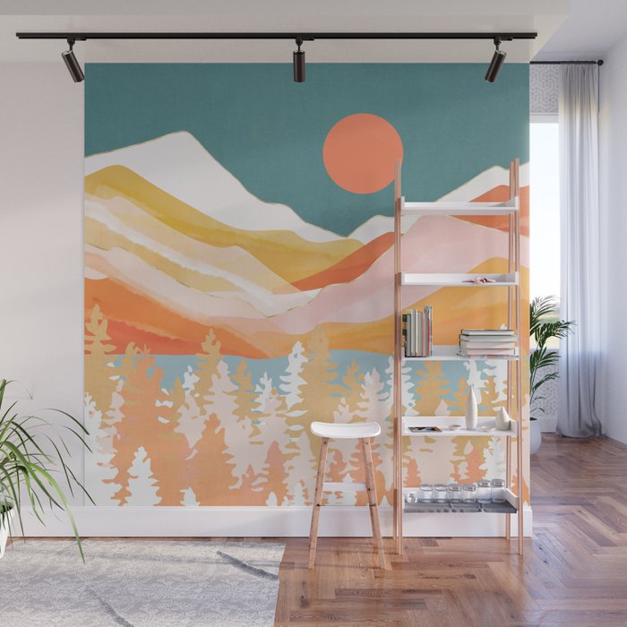 Citrus Mountains Wall Mural Gallery Image 1