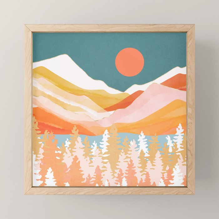 Citrus Mountains Mini Art Print Gallery Image 1