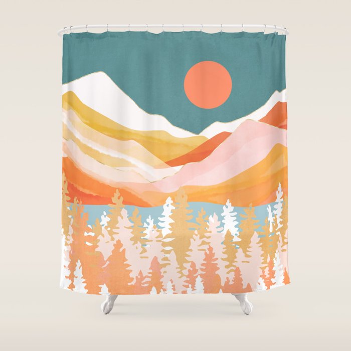 Citrus Mountains Shower Curtain Gallery Image 1