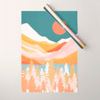 Citrus Mountains Wrapping Paper Gallery Image 1