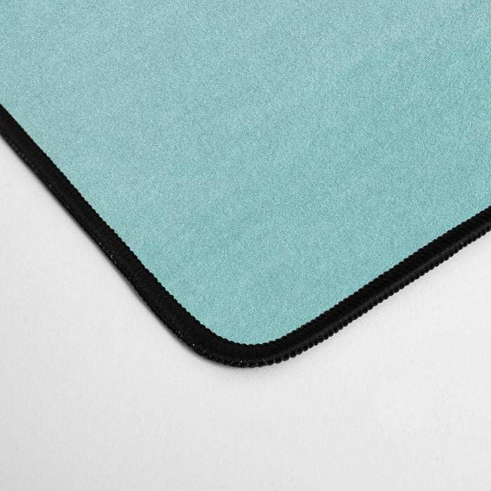 Modern teal watercolor gradient ombre brushstrokes pattern Desk Mat Gallery Image 4