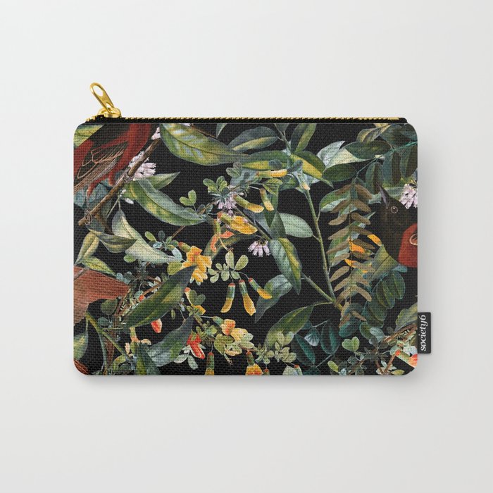 Floral and Birds XLIV Carry All Pouch Gallery Image 1