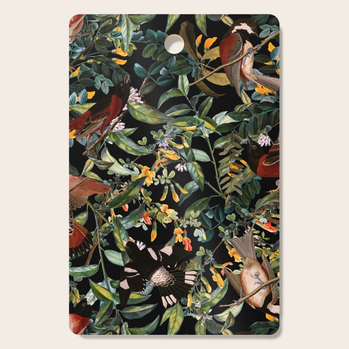 Floral and Birds XLIV Cutting Board Gallery Image 1