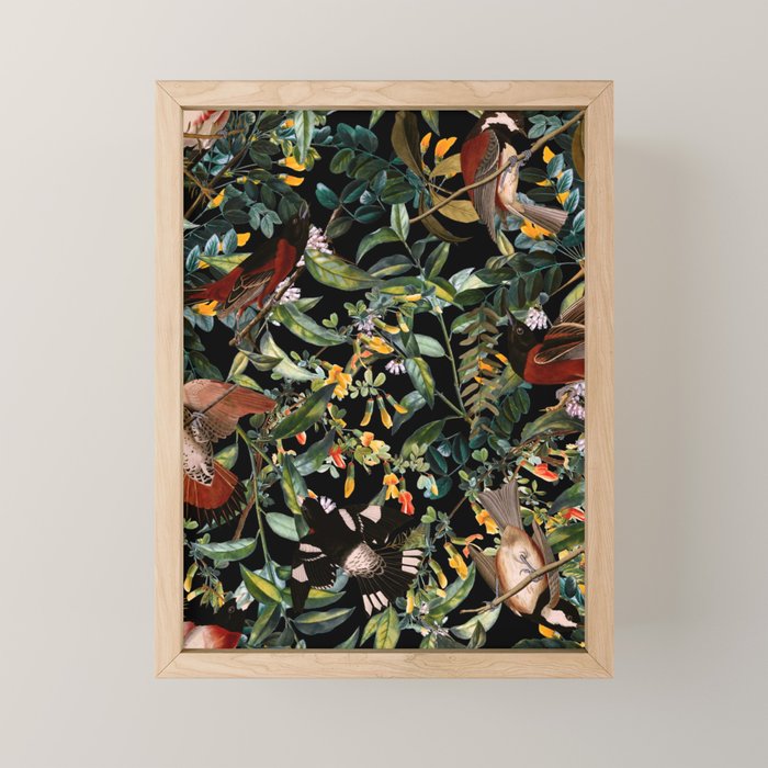 Floral and Birds XLIV Mini Art Print Gallery Image 1