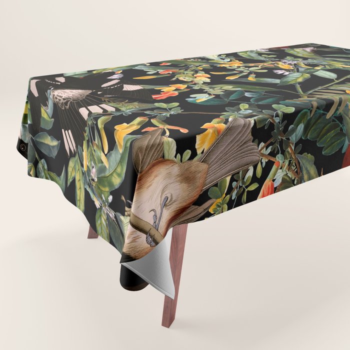 Floral and Birds XLIV Tablecloth Gallery Image 1