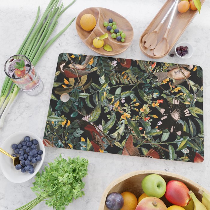 Floral and Birds XLIV Cutting Board Gallery Image 2