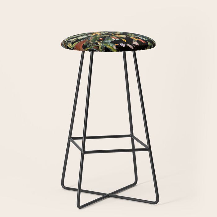 Floral and Birds XLIV Stool Gallery Image 1