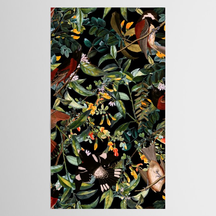 Floral and Birds XLIV Tablecloth Gallery Image 2