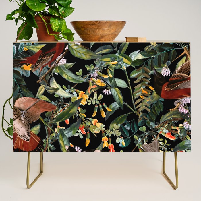 Floral and Birds XLIV Credenza Gallery Image 1