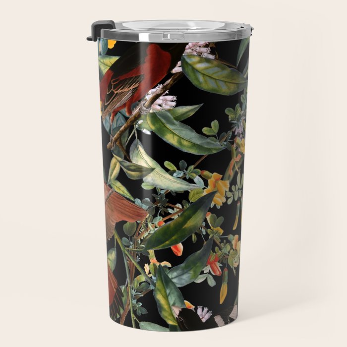 Floral and Birds XLIV Travel Mug Gallery Image 3
