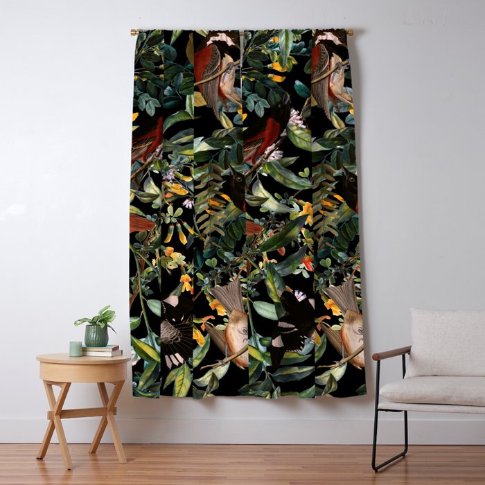 Floral and Birds XLIV Window Curtain Gallery Image 5