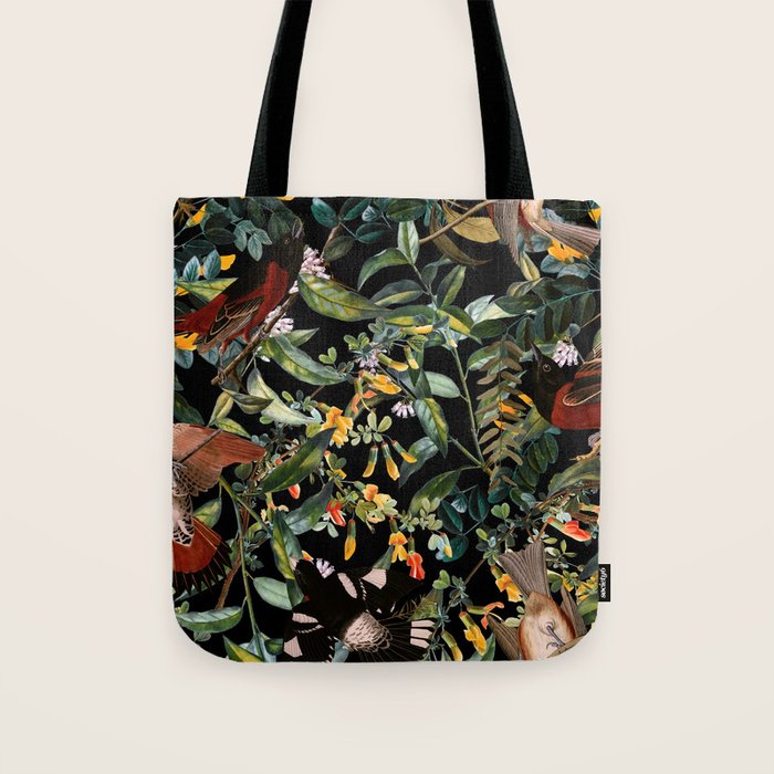Floral and Birds XLIV Tote Bag Gallery Image 1