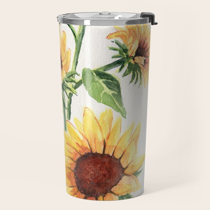 Sunflowers Travel Mug Gallery Image 2