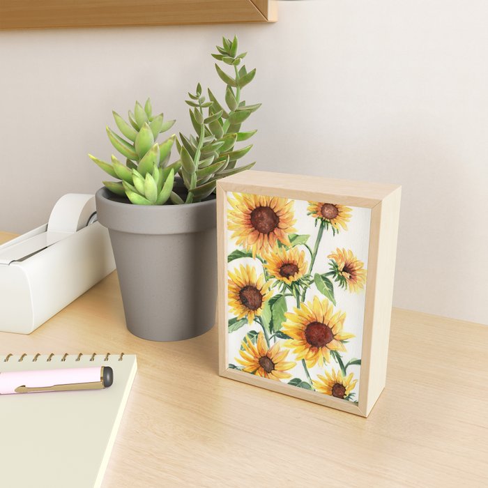 Sunflowers Mini Art Print Gallery Image 2