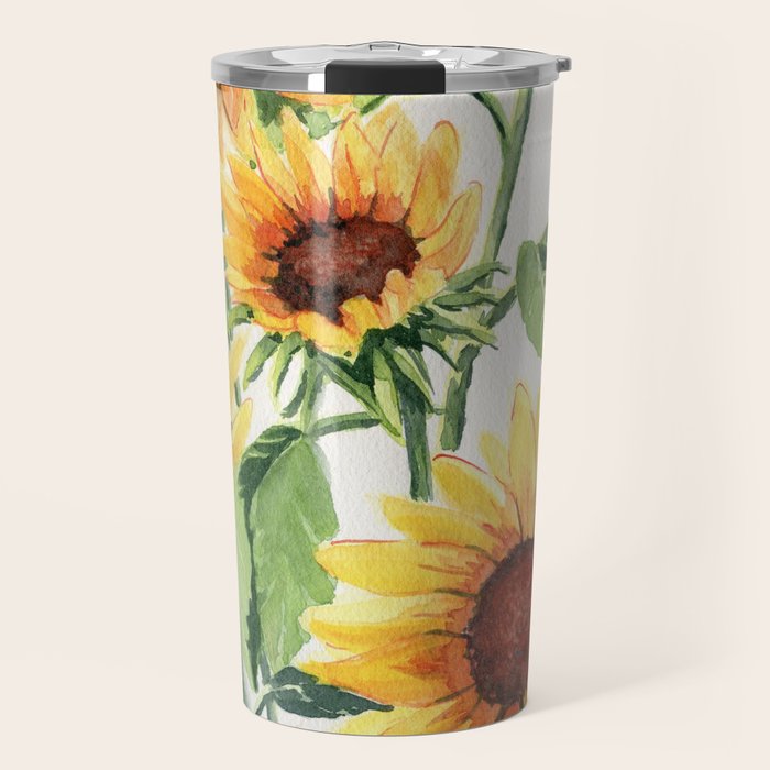 Sunflowers Travel Mug Gallery Image 1