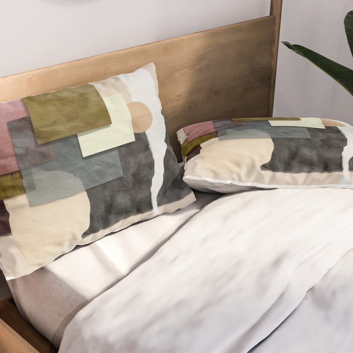 Soft Geometry II Pillow Sham Gallery Image 2