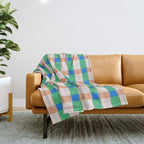 Paper Weaving Pattern #3 Throw Blanket Gallery Image 1
