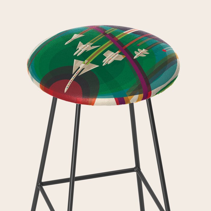NASA Retro Space Travel Poster The Grand Tour Stool Gallery Image 2