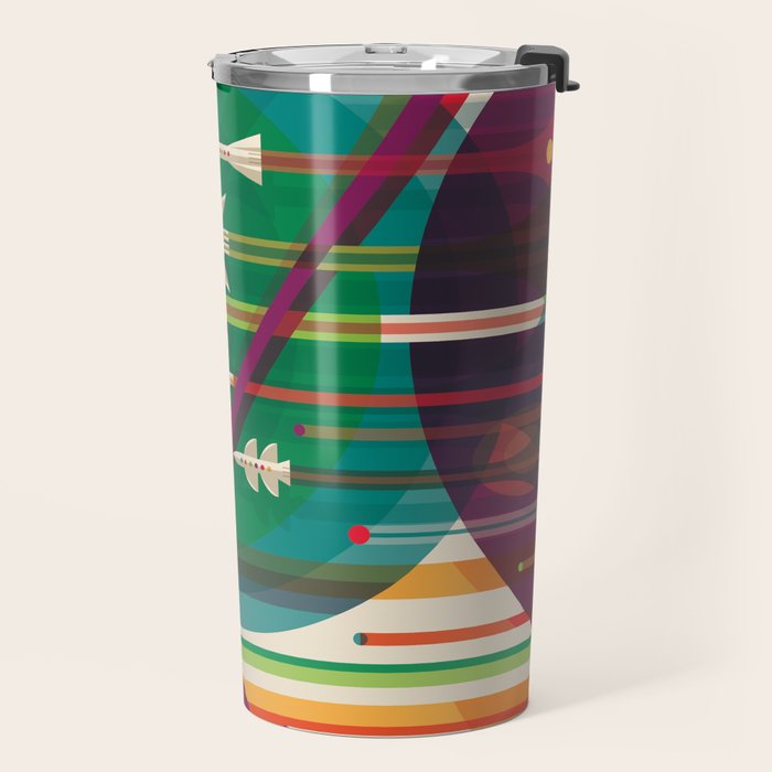 NASA Retro Space Travel Poster The Grand Tour Travel Mug Gallery Image 2