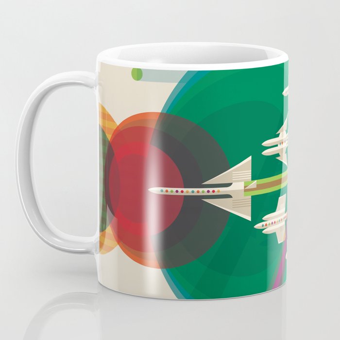 NASA Retro Space Travel Poster The Grand Tour Coffee Mug Gallery Image 3