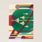 NASA Retro Space Travel Poster The Grand Tour Stationery Card Gallery Image 2