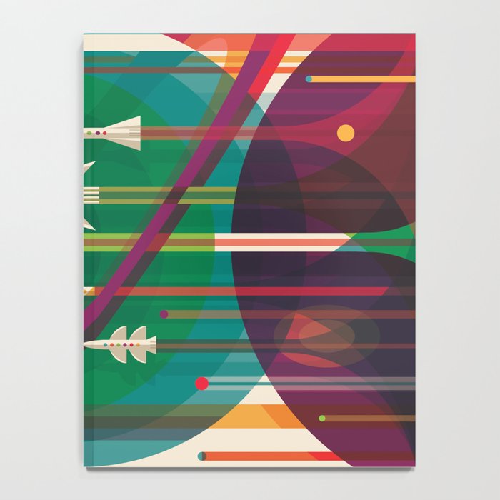 NASA Retro Space Travel Poster The Grand Tour Notebook Gallery Image 4