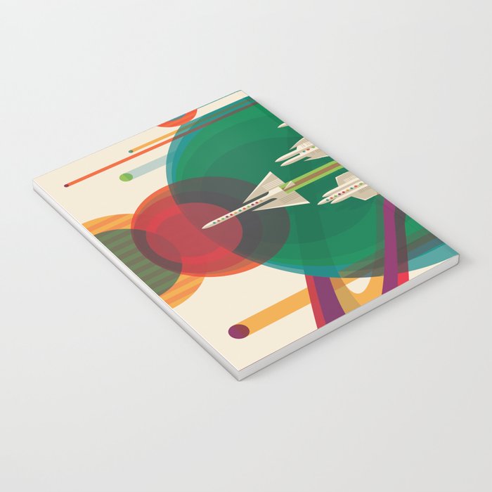 NASA Retro Space Travel Poster The Grand Tour Notebook Gallery Image 3