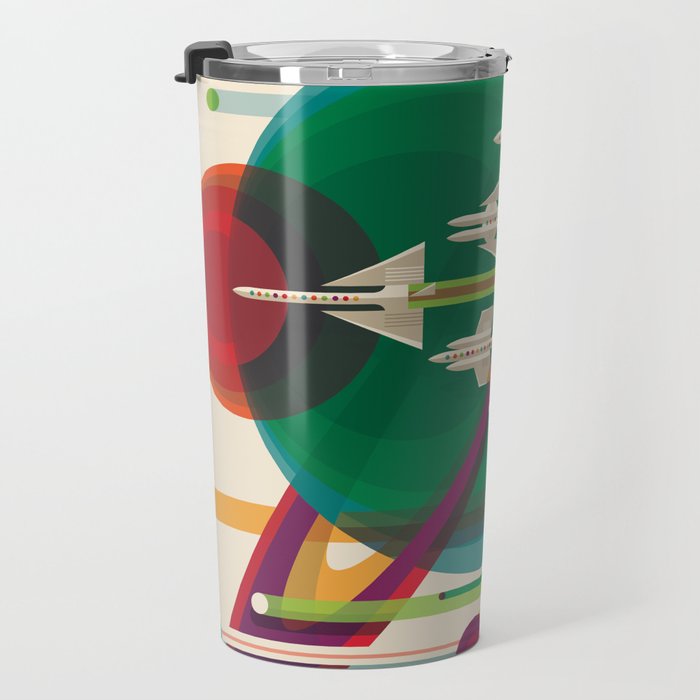 NASA Retro Space Travel Poster The Grand Tour Travel Mug Gallery Image 3