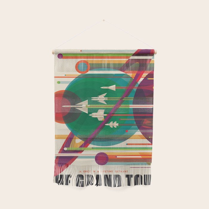 NASA Retro Space Travel Poster The Grand Tour Wall Hanging Gallery Image 1