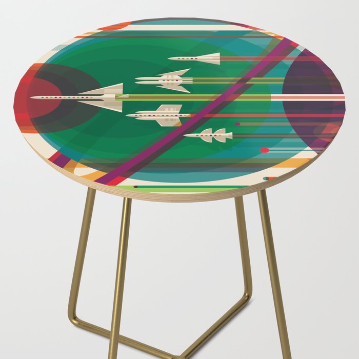 NASA Retro Space Travel Poster The Grand Tour Side Table Gallery Image 2