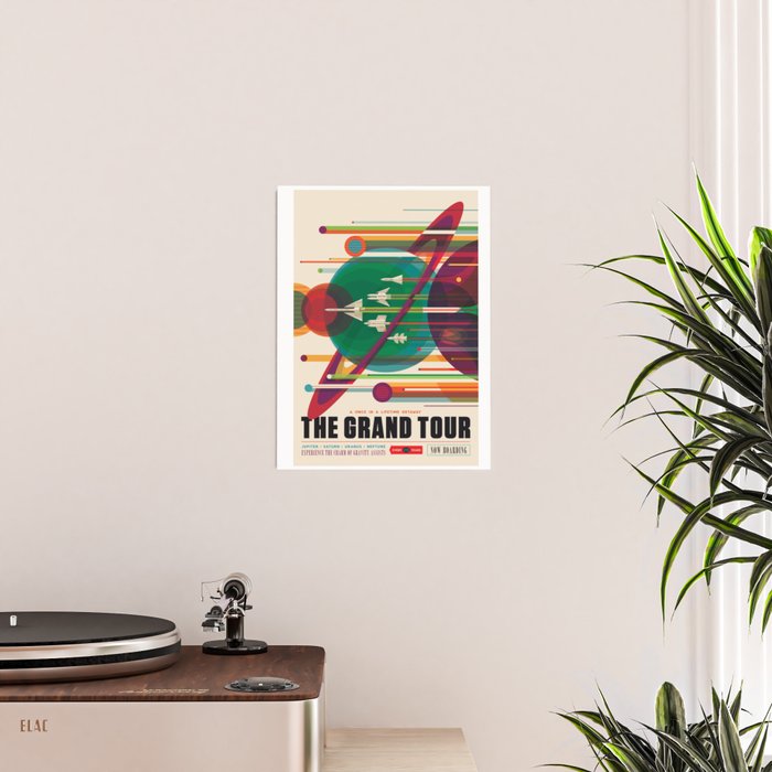 NASA Retro Space Travel Poster The Grand Tour Poster Gallery Image 2