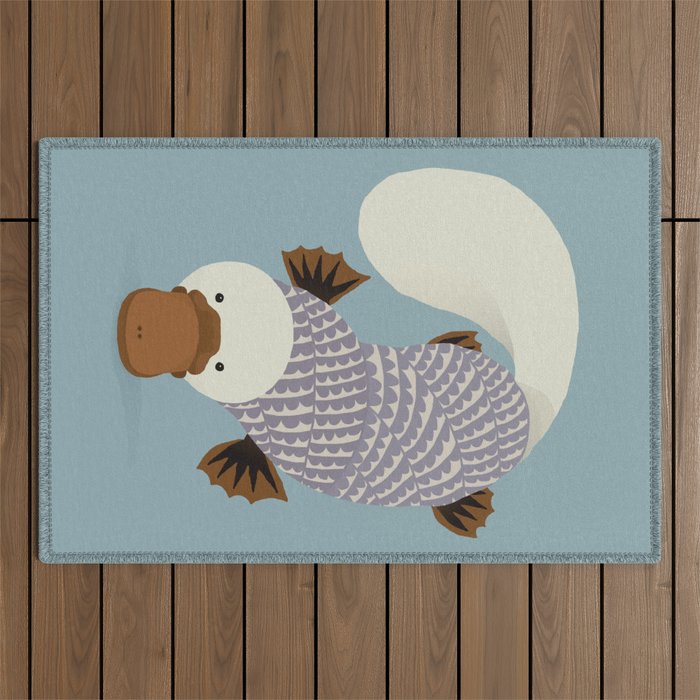 Whimsical Platypus Outdoor Rug Gallery Image 1