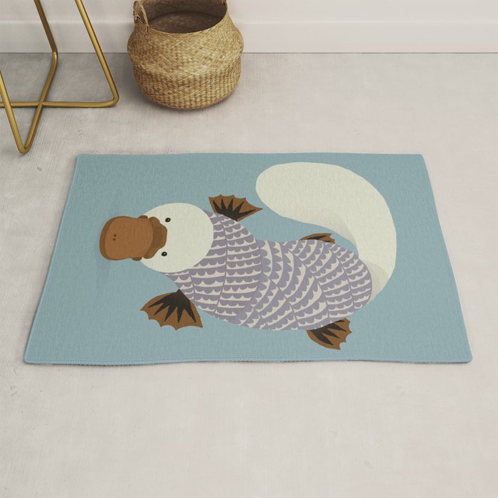 Whimsical Platypus Rug Gallery Image 1