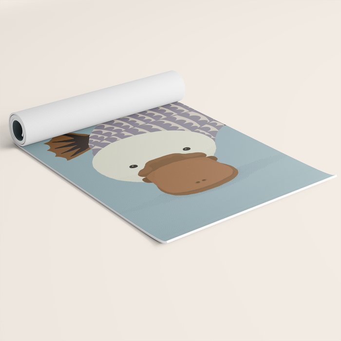 Whimsical Platypus Yoga Mat Gallery Image 2