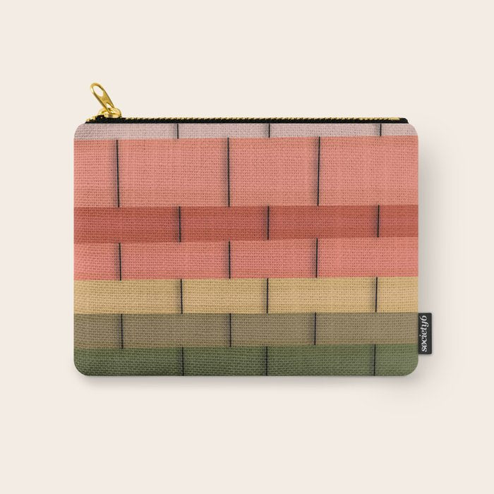 Colorful Tiles In Lines Carry All Pouch Gallery Image 1