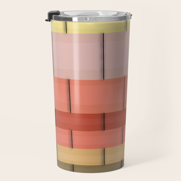 Colorful Tiles In Lines Travel Mug Gallery Image 3