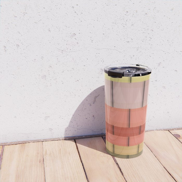 Colorful Tiles In Lines Travel Mug Gallery Image 4