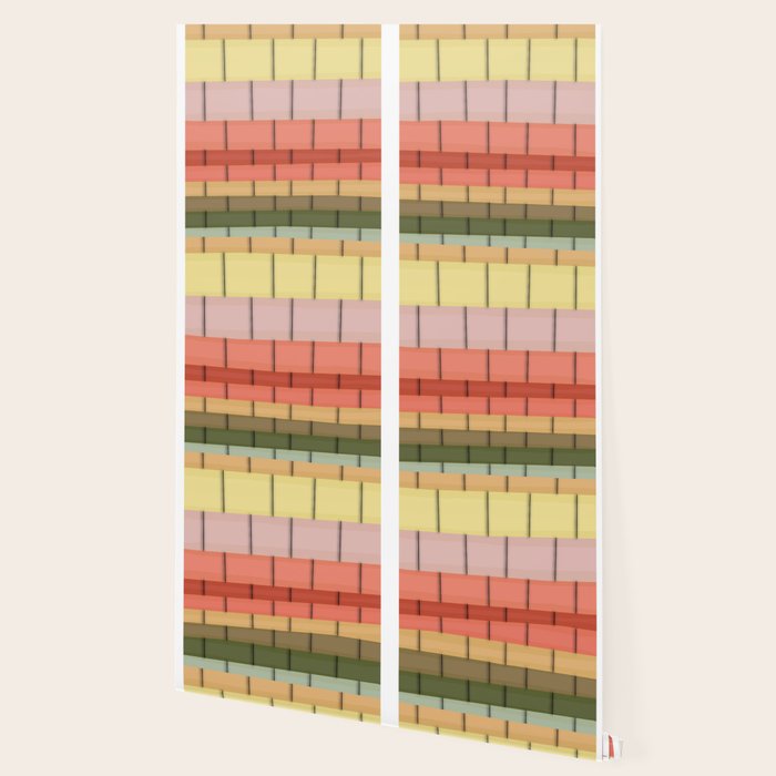 Colorful Tiles In Lines Wallpaper Gallery Image 2