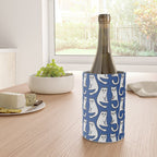 Cat friends, cute, funny, quirky cat drawing Wine Chiller Gallery Image 4