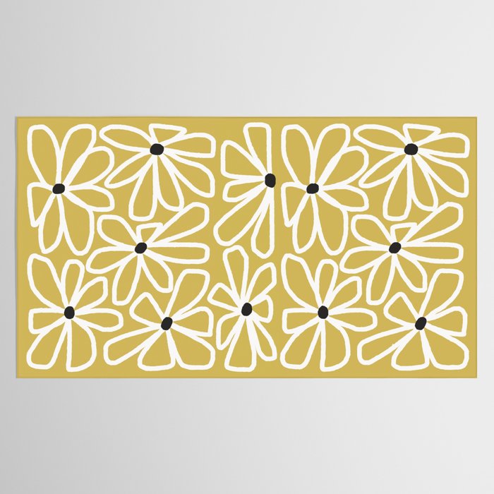 Daisy chain - yellow Tablecloth Gallery Image 2
