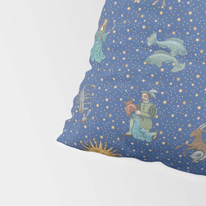 Vintage Astrology Zodiac Wheel Pillow Sham Gallery Image 4