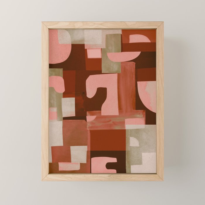 Geometric Collage 11 Mini Art Print Gallery Image 1