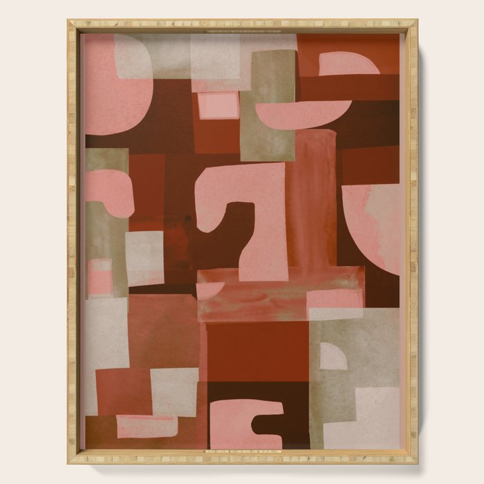 Geometric Collage 11 Serving Tray Gallery Image 1