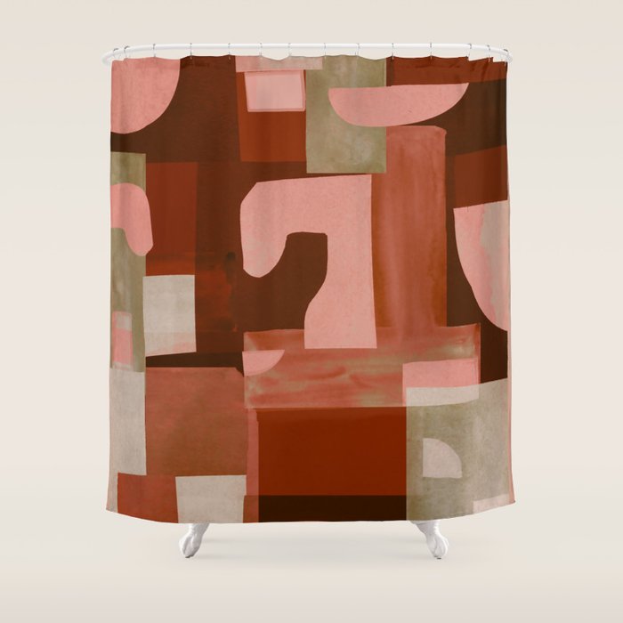 Geometric Collage 11 Shower Curtain Gallery Image 1