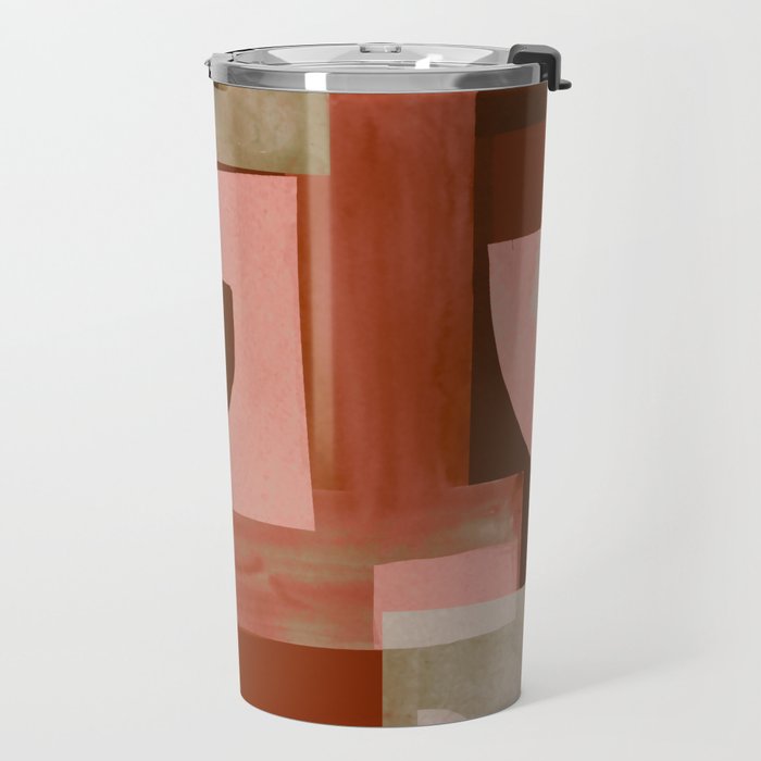 Geometric Collage 11 Travel Mug Gallery Image 2