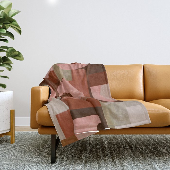 Geometric Collage 11 Throw Blanket Gallery Image 1
