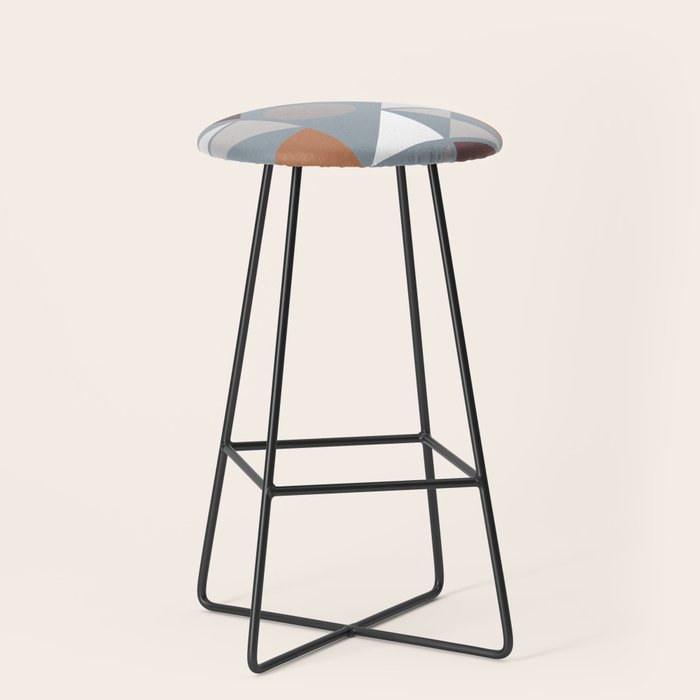 Mid Century Modern Geometric 17 Stool Gallery Image 1