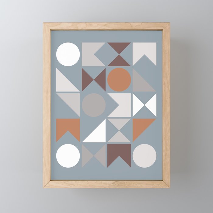 Mid Century Modern Geometric 17 Mini Art Print Gallery Image 1