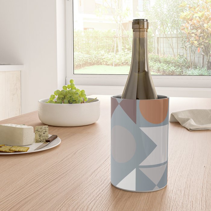 Mid Century Modern Geometric 17 Wine Chiller Gallery Image 4