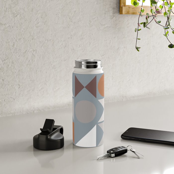 Mid Century Modern Geometric 17 Water Bottle Gallery Image 5